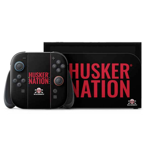 University of Nebraska Husker Nation Nintendo Switch 2 (2025) with Joy-Con Skin